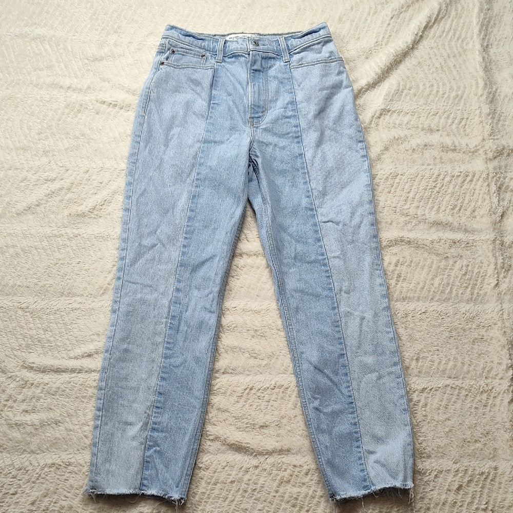 Abercrombie & Fitch Two-tone Women's Denim Blue Jeans Size 27/4